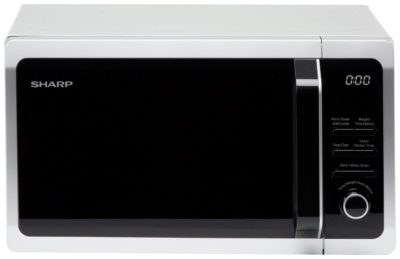 Sharp - R664SLM 20L 800W Microwave with Grill - Silver